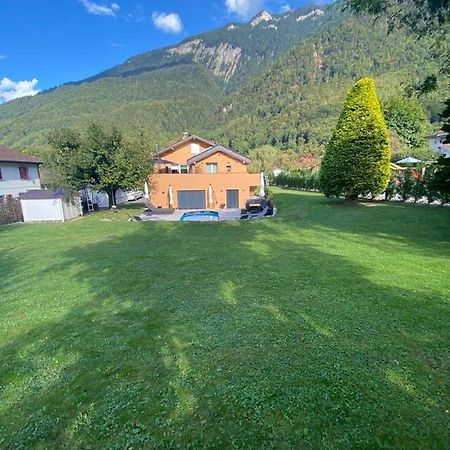 Appartement Moderne Avec Terrasse Et Piscine A Chatel Sur Bex Buitenkant foto